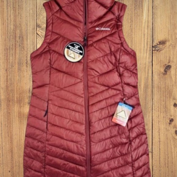 Columbia Joy Peak Insulated VestOMNI HEAT INFINITY GOLD Women's Size S- NEW - Picture 2 of 3